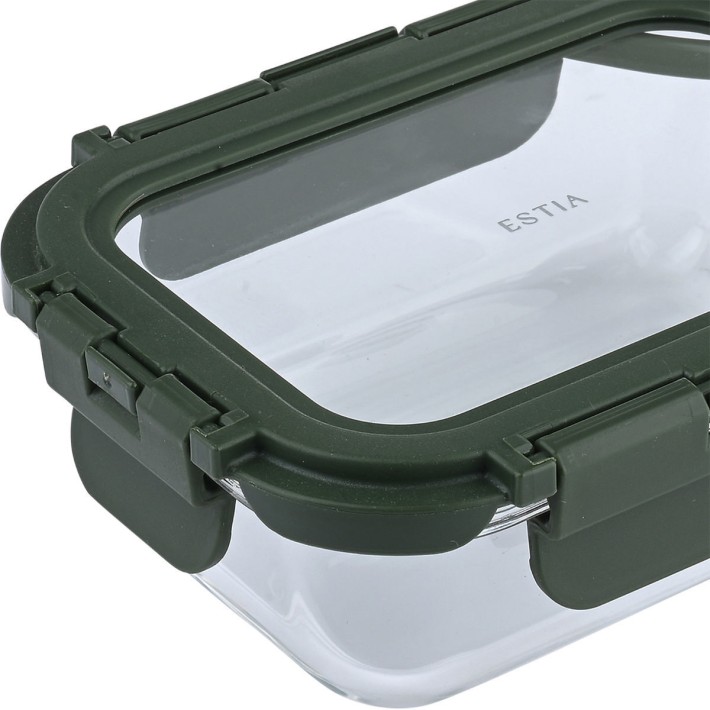 ESTIA ΦΑΓΗΤΟΔΟΧΕΙΟ CLICK&SEAL 370ml 14.5x10.5x4.7cm OLIVE