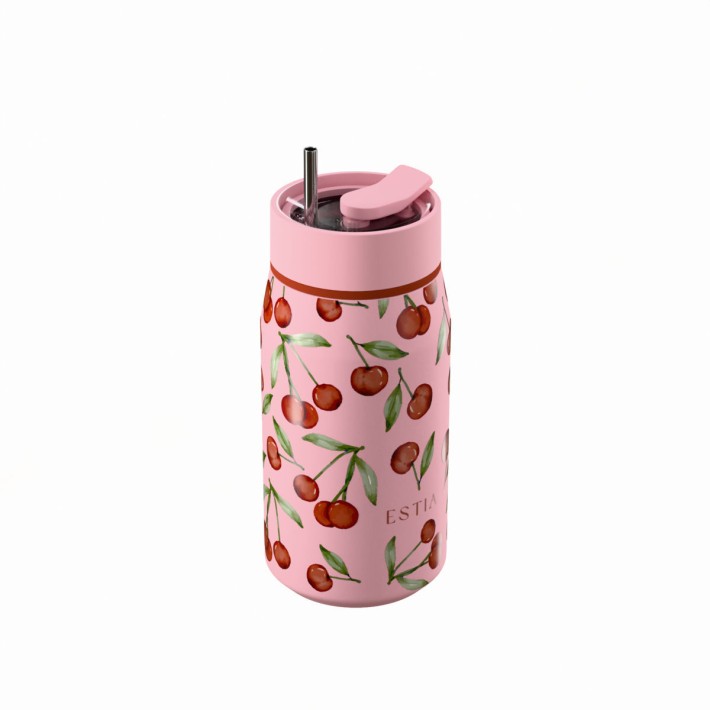 ESTIA ΘΕΡΜΟΣ LENS SAVE THE AEGEAN 360ml CHERRY ROSE