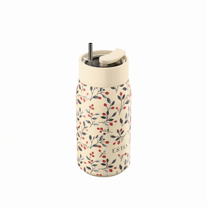 ESTIA ΘΕΡΜΟΣ LENS SAVE THE AEGEAN 360ml BLOOM BEIGE
