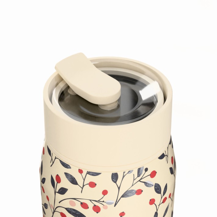ESTIA ΘΕΡΜΟΣ LENS SAVE THE AEGEAN 360ml BLOOM BEIGE