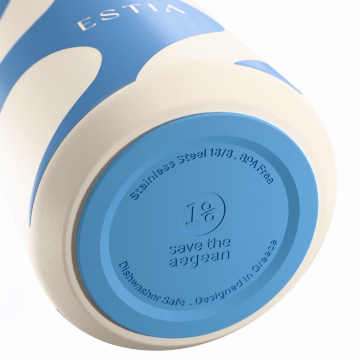 ESTIA ΘΕΡΜΟΣ LENS SAVE THE AEGEAN 360ml OCEAN WAVES