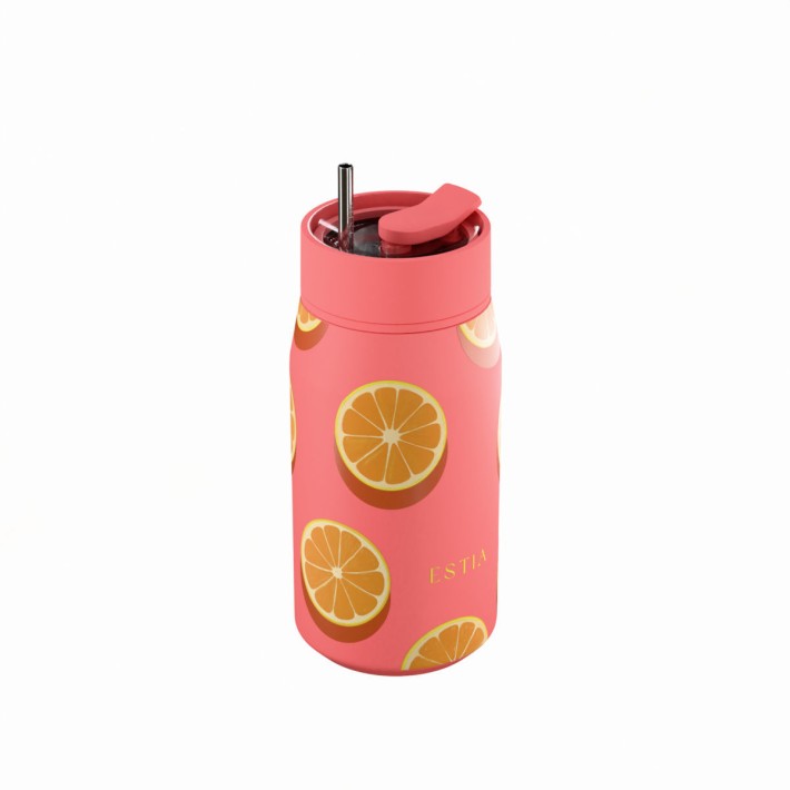 ESTIA ΘΕΡΜΟΣ LENS SAVE THE AEGEAN 360ml ORANGE POP