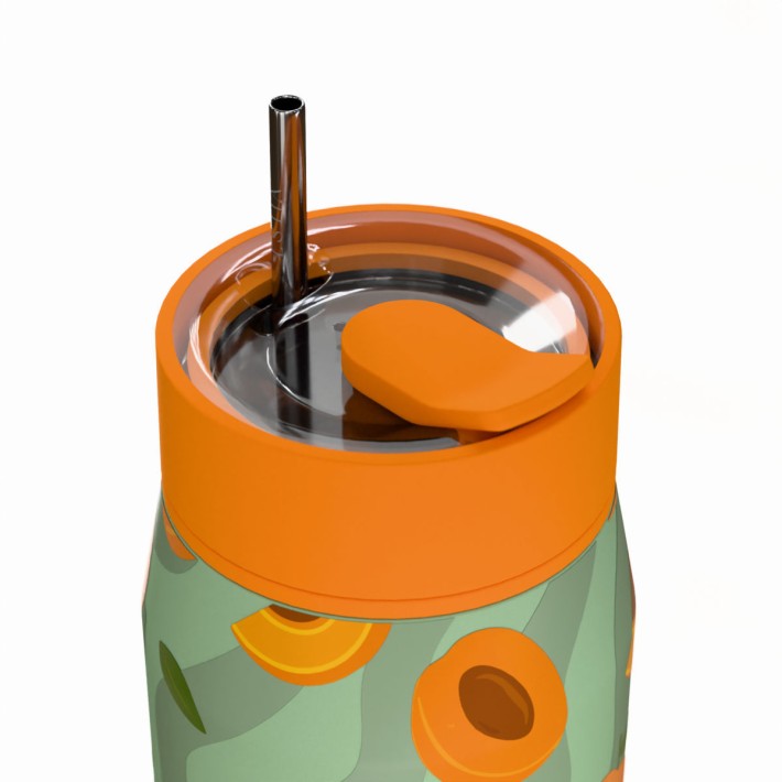ESTIA ΘΕΡΜΟΣ LENS SAVE THE AEGEAN 360ml PEACH GARDEN