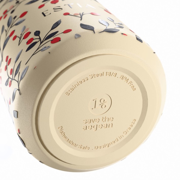 ESTIA ΘΕΡΜΟΣ FLOW  SAVE THE AEGEAN 500ml BLOOM BEIGE