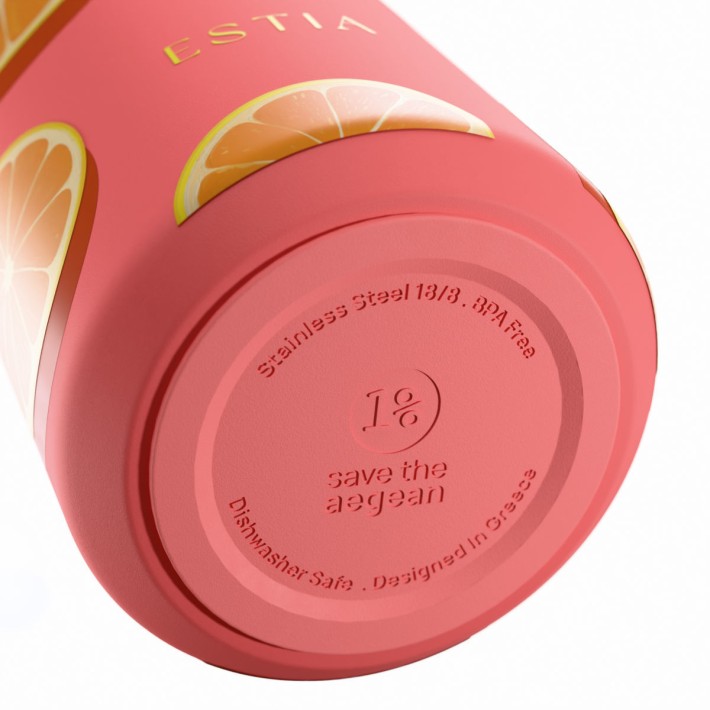 ESTIA ΘΕΡΜΟΣ FLOW  SAVE THE AEGEAN 500ml ORANGE POP