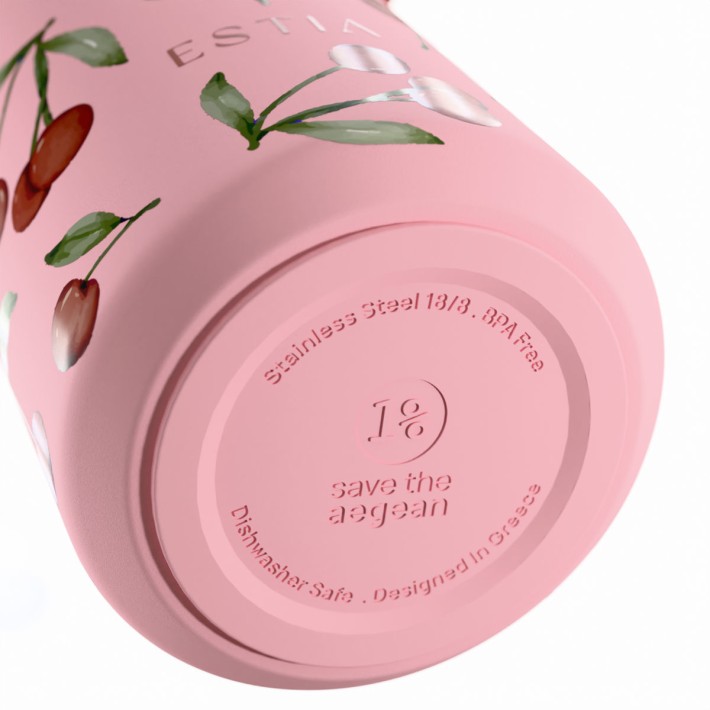 ESTIA ΘΕΡΜΟΣ PULSE  SAVE THE AEGEAN 500ml CHERRY ROSE