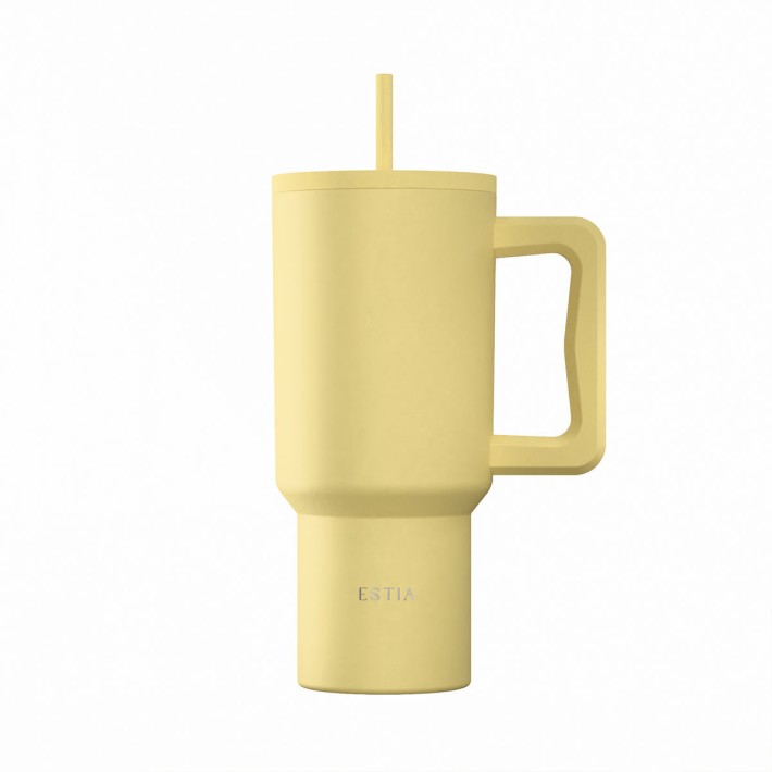 ESTIA ΘΕΡΜΟΣ STRAW TUMBLER XL SAVE THE AEGEAN 900ml SUNBEAM