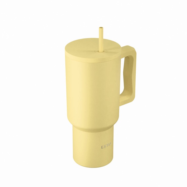 ESTIA ΘΕΡΜΟΣ STRAW TUMBLER XL SAVE THE AEGEAN 900ml SUNBEAM