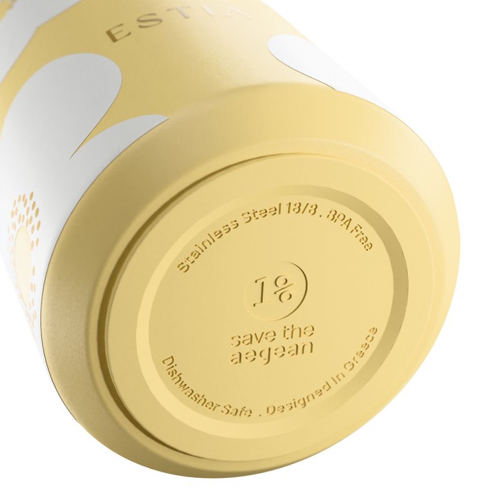 ESTIA ΘΕΡΜΟΣ LENS SAVE THE AEGEAN 360ml YELLOW DAISY