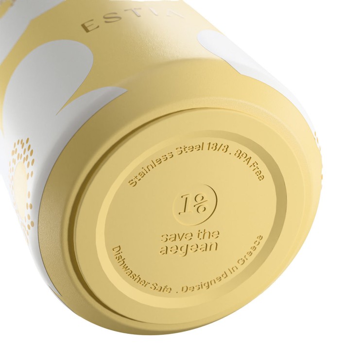 ESTIA ΘΕΡΜΟΣ PULSE  SAVE THE AEGEAN 500ml YELLOW DAISY