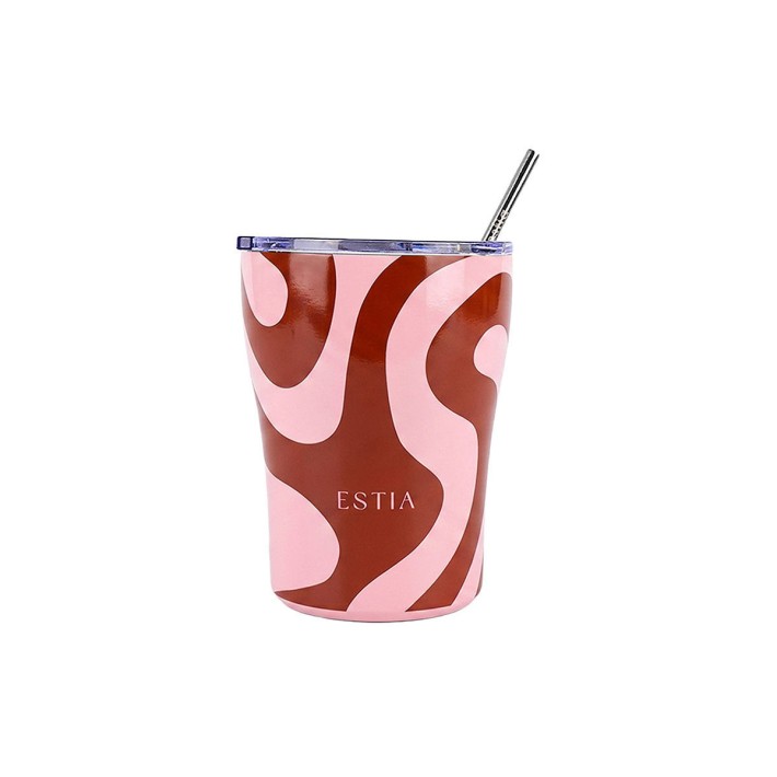 ESTIA ΘΕΡΜΟΣ COFFEE MUG SAVE THE AEGEAN 350ml CORAL WAVES