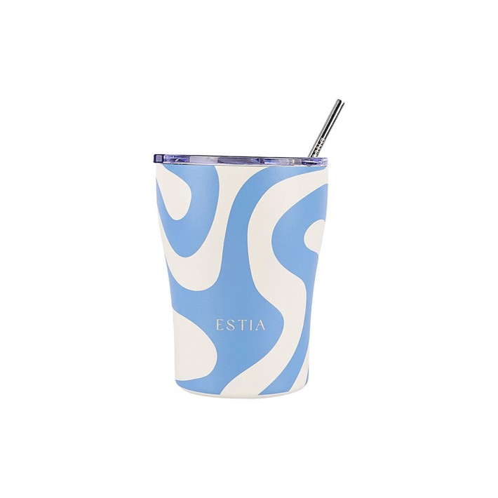 ESTIA ΘΕΡΜΟΣ COFFEE MUG SAVE THE AEGEAN 350ml OCEAN WAVES