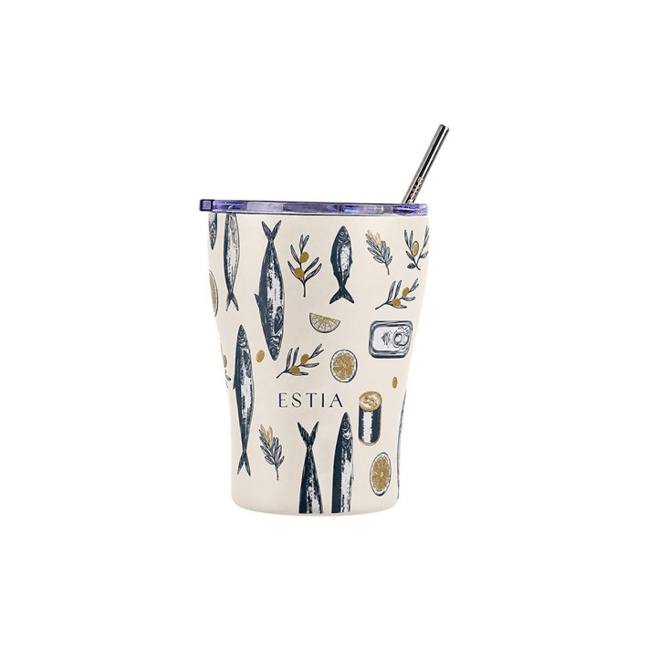 ESTIA ΘΕΡΜΟΣ COFFEE MUG SAVE THE AEGEAN 350ml SALT LIFE