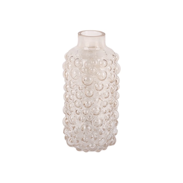 ESTIA ΔΙΑΚΟΣΜΗΤΙΚΟ ΓΥΑΛΙΝΟ ΒΑΖΟ BUBBLE 24.5cm ΜΕΛΙ