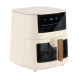 ESTIA ΦΡΙΤΕΖΑ ΑΕΡΟΣ PURE CREAM 1650W 7.2lt ME ME ΨΗΦΙΑΚΗ ΟΘΟΝΗ & 11 ΠΡΟΓΡΑΜΜΑΤΑ ΜΑΓΕΙΡΕΜΑΤΟΣ ΚΡΕΜ