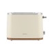 ESTIA ΦΡΥΓΑΝΙΕΡΑ  PURE CREAM 2 ΘΕΣΕΩΝ 800W ΚΡΕΜ