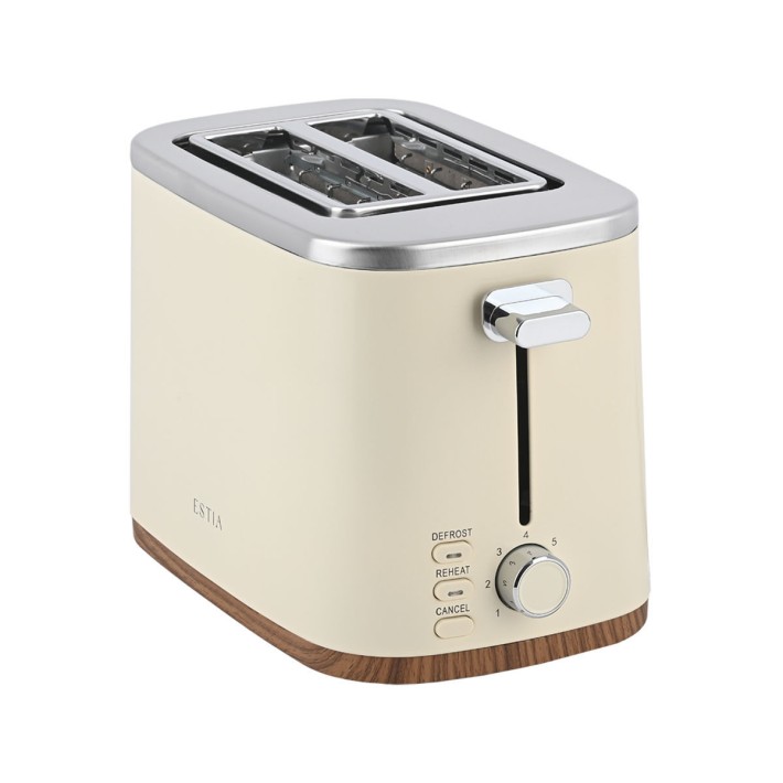 ESTIA ΦΡΥΓΑΝΙΕΡΑ  PURE CREAM 2 ΘΕΣΕΩΝ 800W ΚΡΕΜ