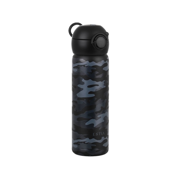 ESTIA ΘΕΡΜΟΣ ΠΑΙΔΙΚΟ HANDY BOTTLE SAVE THE AEGEAN 470ml DARK CAMO