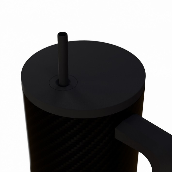ESTIA ΘΕΡΜΟΣ STRAW TUMBLER XL SAVE THE AEGEAN 900ml CARBON FIBRE