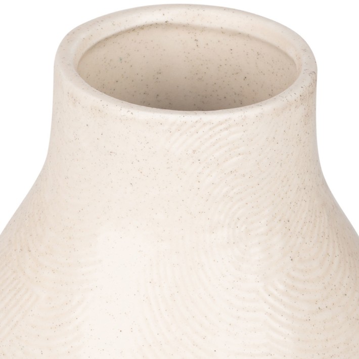 ESTIA ΒΑΖΟ CLAYRA ΚΕΡΑΜΙΚΟ 10.3x10.3x14.5cm IVORY