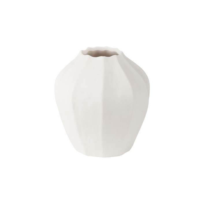 ESTIA ΒΑΖΟ ΠΛΙΣΕ CLAYRA ΚΕΡΑΜΙΚΟ 13.5x13.2x14.3cm IVORY