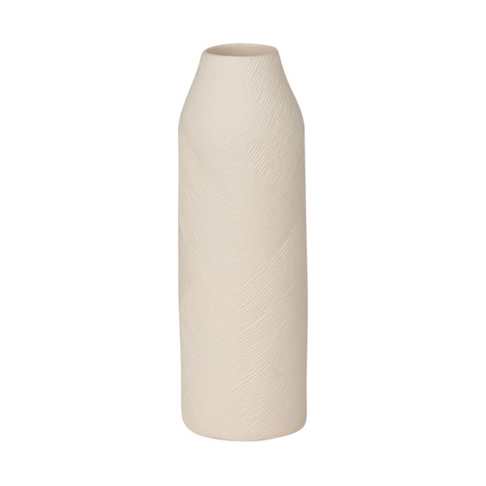 ESTIA ΑΝΑΓΛΥΦΟ ΒΑΖΟ CLAYRA ΚΕΡΑΜΙΚΟ 29cm IVORY