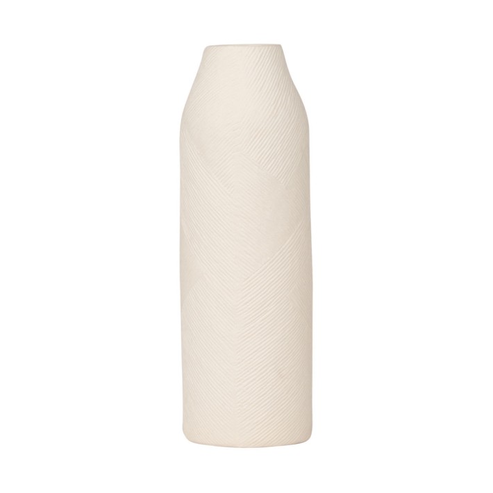 ESTIA ΑΝΑΓΛΥΦΟ ΒΑΖΟ CLAYRA ΚΕΡΑΜΙΚΟ 29cm IVORY