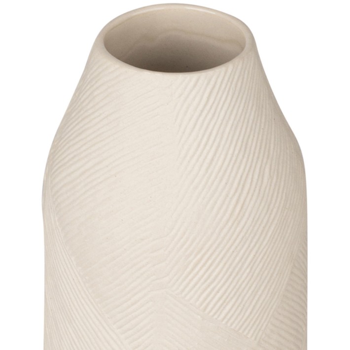 ESTIA ΑΝΑΓΛΥΦΟ ΒΑΖΟ CLAYRA ΚΕΡΑΜΙΚΟ 29cm IVORY