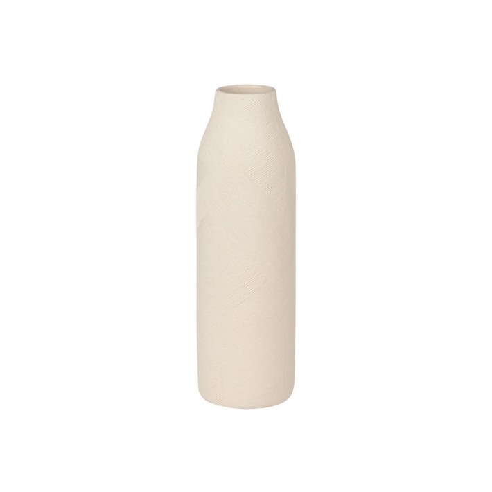 ESTIA ΑΝΑΓΛΥΦΟ ΒΑΖΟ CLAYRA ΚΕΡΑΜΙΚΟ 21.5cm IVORY