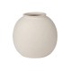 ESTIA ΣΤΡΟΓΓΥΛΟ ΒΑΖΟ CLAYRA ΚΕΡΑΜΙΚΟ 11cm OFF WHITE