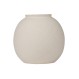 ESTIA ΣΤΡΟΓΓΥΛΟ ΒΑΖΟ CLAYRA ΚΕΡΑΜΙΚΟ 11cm OFF WHITE