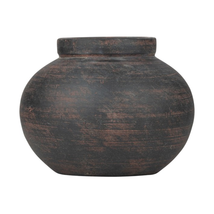 ESTIA ΒΑΖΟ CLAYRA ΜΕ ΟΡΓΑΝΙΚΟ ΣΧΗΜΑ ΚΕΡΑΜΙΚΟ 12.2cm RUST
