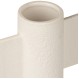 ESTIA ΒΑΖΟ CLAYRA ΜΕ ΑΝΑΓΛΥΦΗ ΥΦΗ ΚΕΡΑΜΙΚΟ 15.5cm ΛΕΥΚΟ