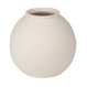 ESTIA ΣΤΡΟΓΓΥΛΟ ΒΑΖΟ CLAYRA ΚΕΡΑΜΙΚΟ 19cm OFF WHITE