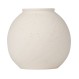 ESTIA ΣΤΡΟΓΓΥΛΟ ΒΑΖΟ CLAYRA ΚΕΡΑΜΙΚΟ 19cm OFF WHITE