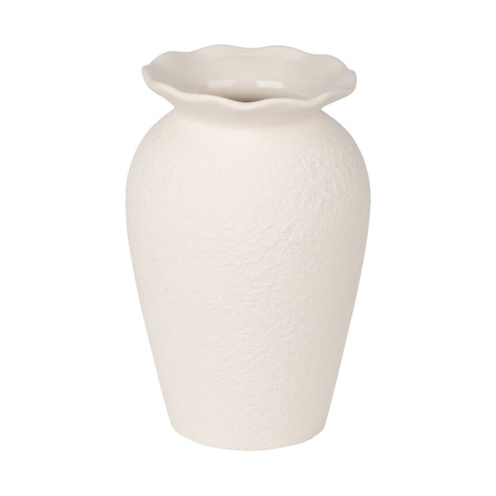 ESTIA ΒΑΖΟ ΤΥΠΟΥ ΑΜΦΟΡΕΑ CLAYRA ΚΕΡΑΜΙΚΟ 22.6cm OFF WHITE