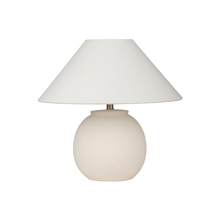 ESTIA ΕΠΙΤΡΑΠΕΖΙΟ ΦΩΤΙΣΤΙΚΟ CLAYRA Φ28x28cm OFF WHITE