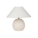 ESTIA ΕΠΙΤΡΑΠΕΖΙΟ ΦΩΤΙΣΤΙΚΟ CLAYRA Φ28x28cm OFF WHITE