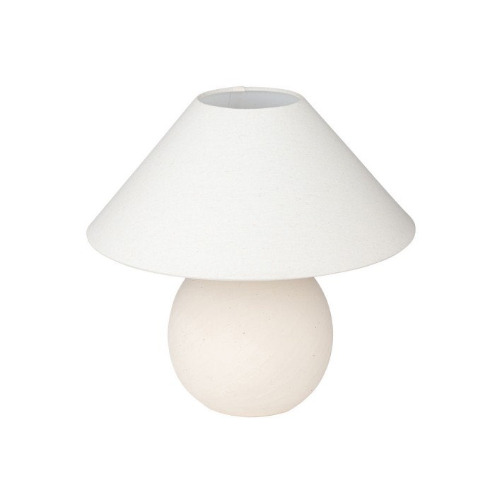 ESTIA ΕΠΙΤΡΑΠΕΖΙΟ ΦΩΤΙΣΤΙΚΟ CLAYRA Φ28x28cm OFF WHITE
