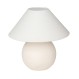 ESTIA ΕΠΙΤΡΑΠΕΖΙΟ ΦΩΤΙΣΤΙΚΟ CLAYRA Φ39x40cm OFF WHITE