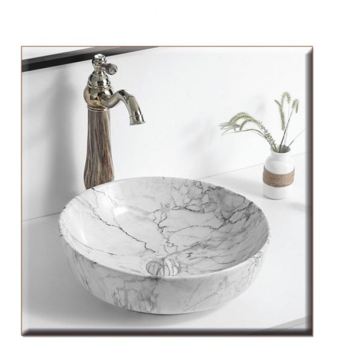 SOLANTE-2 420*420*140 ΝΙΠΤΗΡΑΣ  DECOR GREY-LIGHT  ΜΑΡΜΑΡΟ