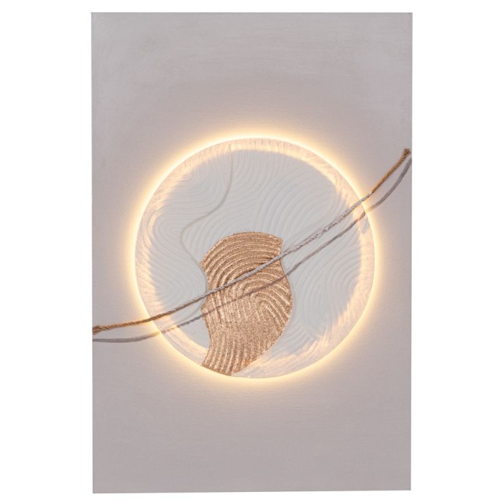 ΠΙΝΑΚΑΣ ΚΥΚΛΟΣ ΕΛΑΙΟΓΡΑΦΙΑ WITH LED LIGHT ΣΕ ΤΥΠΩΜΕΝΟ ΚΑΜΒΑ 60Χ90ΕΚ