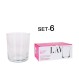 ΣΕΤ 6τεμ. ΠΟΤΗΡΙΑ ΟΥΙΣΚΥ ASSOS 360ml - LAV