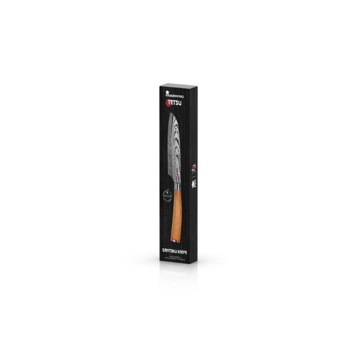 ΜΑΧΑΙΡΙ MINI SANTOKU 12.5cm με ΞΥΛΙΝΗ ΛΑΒΗ TETSU BGMP-4169- BERGNER