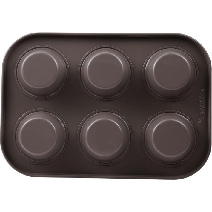 ΣΕΤ 2τεμ. ΑΝΤ/ΚΕΣ ΦΟΡΜΕΣ MUFFIN 6 θέσεων 26.5x18.5cm LOVERS BG-37197-CO - BERGNER