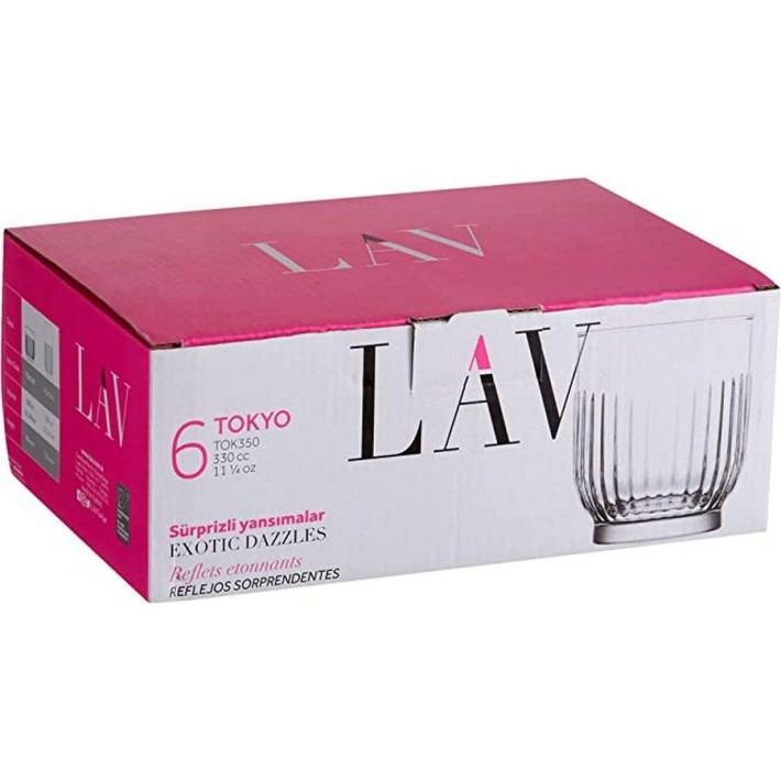 LAV ΣΕΤ 6τεμ. ΠΟΤΗΡΙ ΟΥΙΣΚΥ 330ml TOKYO