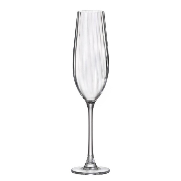 ΠΟΤΗΡΙ ΚΟΛΟΝΑΤΟ FLUTE 260ml COLUMBA OPTIC - CRYSTAL BOHEMIA