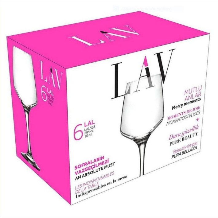LAV ΣΕΤ 6τεμ. ΠΟΤΗΡΙ ΚΟΛΟΝ. ΚΡΑΣΙΟΥ 295ml LAL