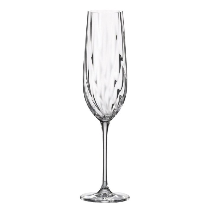 ΠΟΤΗΡΙ ΚΟΛΟΝΑΤΟ FLUTE 270ml URIA OPTIC - CRYSTAL BOHEMIA