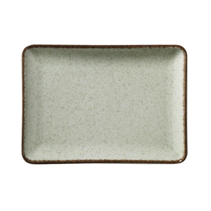 ΠΙΑΤΕΛΑ 23x17cm TAN-P03/GREEN - KUTAHYA PORSELEN